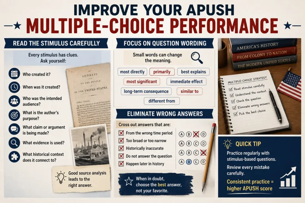 how to improve ap us history mcqs score